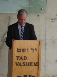 Gov. Dean at Yad Vashem